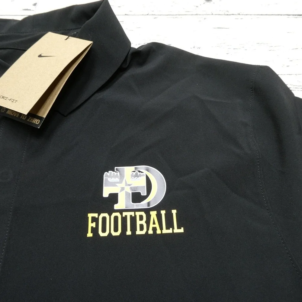 Nike‎ Dri-FIT Polo Shirt Mens Large Black Football Performance Logo HF7061-013